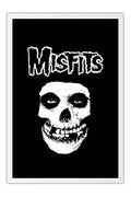Poster Misfits - Bandas de Rock - Moldura branca