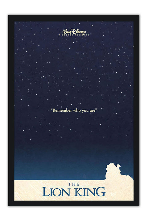 Poster Rei Leão Minimalista - Infantil