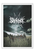 Poster Slipknot - Bandas de Rock - Moldura branca
