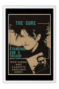Poster The Cure - Bandas de Rock - Moldura branca
