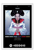 Poster Björk Homogenic - Blackprint - Artistas Pop - Moldura branca