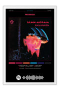 Poster Black Sabbath Paranoid - Blackprint - Bandas de Rock - Moldura branca