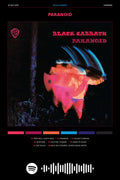 Poster Black Sabbath Paranoid - Blackprint - Bandas de Rock - Pôster sem moldura