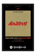 Poster Bob Marley and the Wailers Exodus - Blackprint - Reggae - Moldura preta