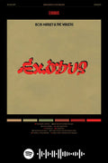 Poster Bob Marley and the Wailers Exodus - Blackprint - Reggae - Pôster sem moldura