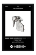 Poster Coldplay a Rush of Blood to the Head - Blackprint - Bandas de Rock - Moldura preta