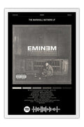 Poster Eminem the Marshall Mathers LP - Blackprint - Hip Hop - Moldura branca