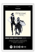 Poster Fleetwood Mac Rumours - Blackprint - Bandas de Rock - Moldura branca