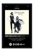 Poster Fleetwood Mac Rumours - Blackprint - Bandas de Rock - Moldura preta