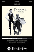 Poster Fleetwood Mac Rumours - Blackprint - Bandas de Rock - Pôster sem moldura