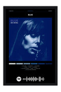 Poster Joni Mitchell Blue - Blackprint - Artistas Pop - Moldura preta