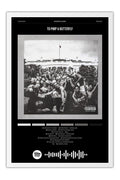 Poster Kendrick Lamar to Pimp a Butterfly - Blackprint - Hip Hop - Moldura branca