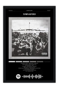 Poster Kendrick Lamar to Pimp a Butterfly - Blackprint - Hip Hop - Moldura preta