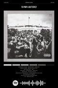 Poster Kendrick Lamar to Pimp a Butterfly - Blackprint - Hip Hop - Pôster sem moldura