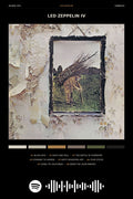 Poster Led Zeppelin Led Zeppelin IV - Blackprint - Bandas de Rock - Pôster sem moldura