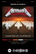Poster Metallica Master of Puppets - Blackprint - Bandas de Rock - Pôster sem moldura