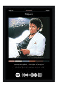 Poster Michael Jackson Thriller - Blackprint - Artistas Pop - Moldura preta