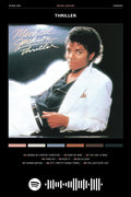 Poster Michael Jackson Thriller - Blackprint - Artistas Pop - Pôster sem moldura