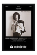 Poster Patti Smith Horses - Blackprint - Artistas do Rock - Moldura preta