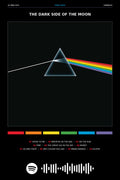 Poster Pink Floyd the Dark Side of the Moon - Blackprint - Bandas de Rock - Pôster sem moldura