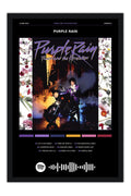 Poster Prince Purple Rain - Blackprint - Artistas Pop - Moldura preta