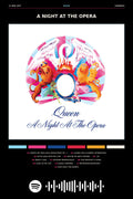 Poster Queen a Night At the Opera - Blackprint - Bandas de Rock - Pôster sem moldura