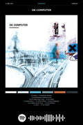 Poster Radiohead OK Computer - Blackprint - Bandas de Rock - Pôster sem moldura