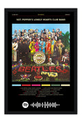 Poster The Beatles Sgt. Pepper’s Lonely Hearts Club Band - Blackprint - Bandas de Rock - Moldura preta