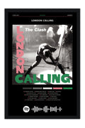 Poster The Clash London Calling - Blackprint - Bandas de Rock - Moldura preta