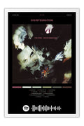 Poster The Cure Disintegration - Blackprint - Bandas de Rock - Moldura branca