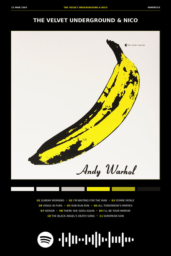 Poster The Velvet Underground and Nico - Blackprint - Bandas de Rock - Pôster sem moldura
