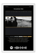 Poster U2 the Joshua Tree - Blackprint - Bandas de Rock - Moldura branca