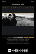 Poster U2 the Joshua Tree - Blackprint - Bandas de Rock - Pôster sem moldura