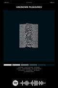 Poster Joy Division Unknown Pleasures - Blackprint - Bandas de Rock - Pôster sem moldura