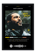Poster Marvin Gaye What’s Going on - Blackprint - Artistas Pop - Moldura preta