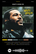 Poster Marvin Gaye What’s Going on - Blackprint - Artistas Pop - Pôster sem moldura