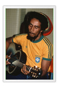 Poster Bob Marley - Artistas - Moldura branca