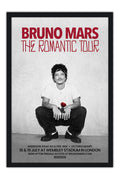 Poster Bruno Mars the Romantic o Romântico - Artistas Pop - Moldura preta