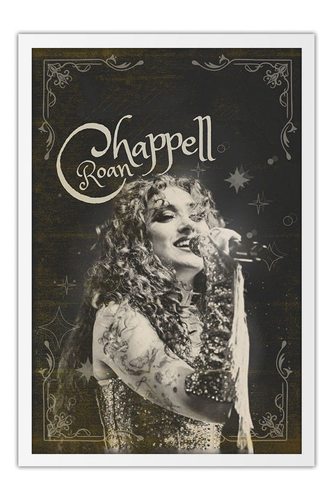 Poster Chappell Roan - Artistas Pop - Moldura branca
