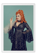 Poster Rupauls Drag Race Jinkx Monsoon - Artistas Pop - Moldura branca