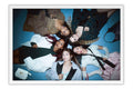 Poster KATSEYE - K-Pop - Artistas Pop - Moldura branca