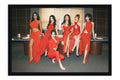 Poster KATSEYE - K-Pop - Artistas Pop - Moldura preta