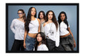 Poster KATSEYE - K-Pop - Artistas Pop - Moldura preta