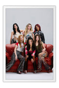 Poster KATSEYE - K-Pop - Artistas Pop - Moldura branca