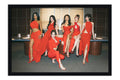 Poster KATSEYE - K-Pop - Artistas Pop - Moldura preta