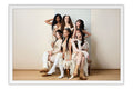 Poster KATSEYE - K-Pop - Artistas Pop - Moldura branca