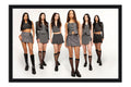 Poster KATSEYE - K-Pop - Artistas Pop - Moldura preta