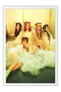 Poster LE SSERAFIM - K-Pop - Artistas Pop - Moldura branca