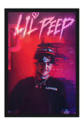 Poster Lil Peep - Artistas Pop - Moldura preta