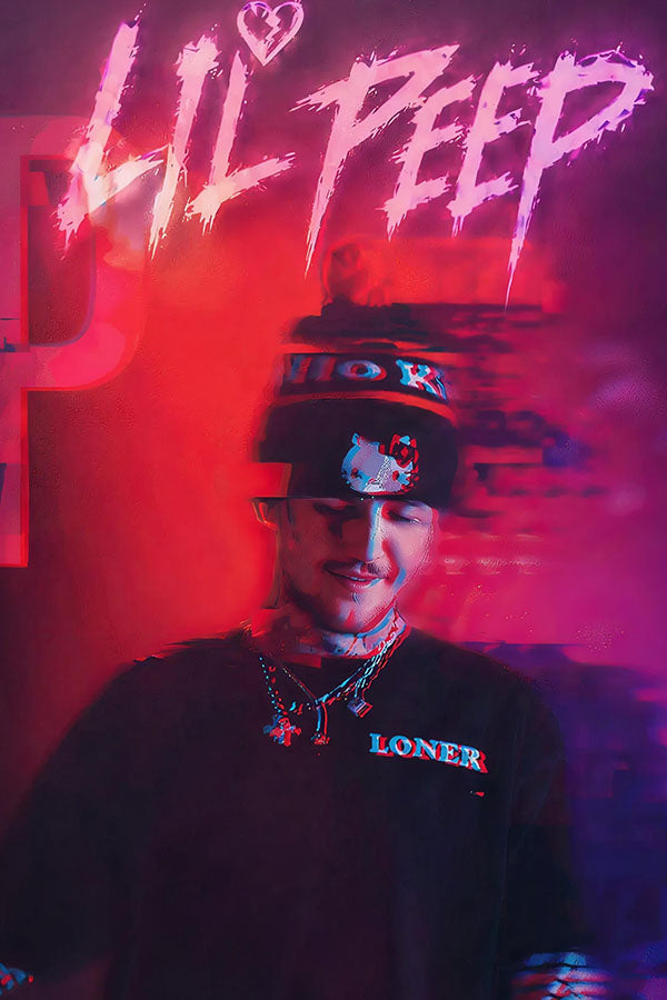 Poster Lil Peep - Artistas Pop - Pôster sem moldura